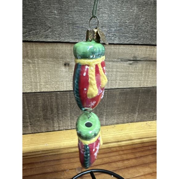 Radko Holiday Celebrations Hanging Mittens Ornament Vintage - Picture 3 of 5